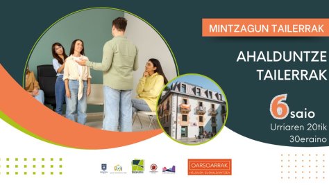 ASKATZEKO ETA EUSKARAZ HITZ EGITEKO AHALDUNTZE TAILERRA EUSKALTEGIAN