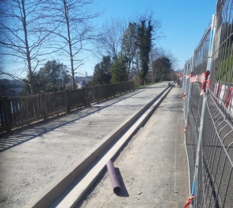 Las obras del segundo tramo del bidegorri por buen camino