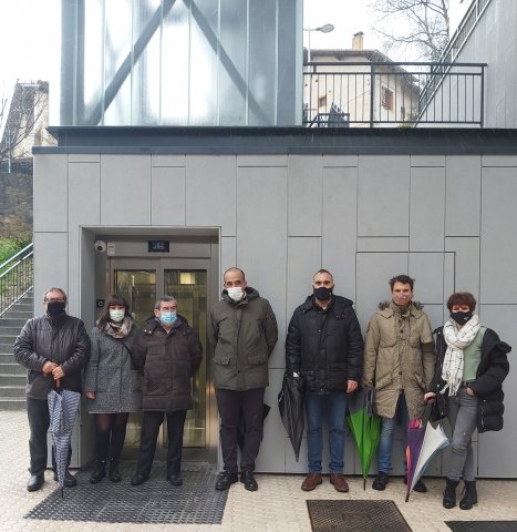 Inauguración del nuevo ascensor de Ijurko