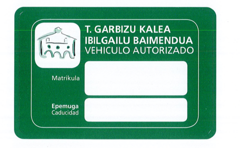 Tarjetas de estacionamiento