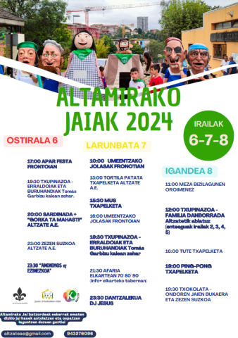 Altamirako festa programa