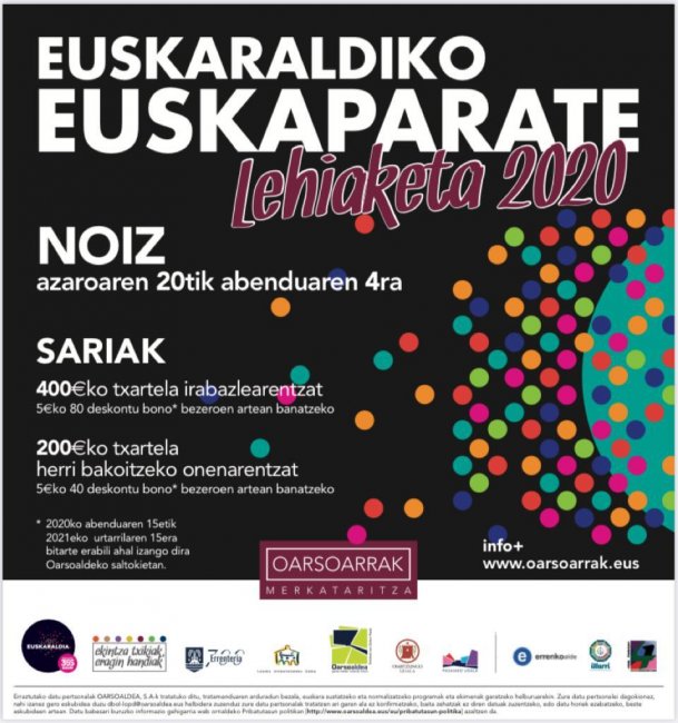 Concurso de escaparates de Euskaraldia