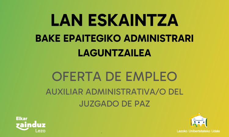LAN ESKAINTZA BAKE EPAITEGIA