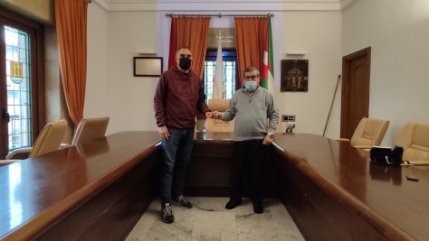 El concejal José Ángel Sánchez y Jesús Mari Martiarena, Alcalde de Lezo