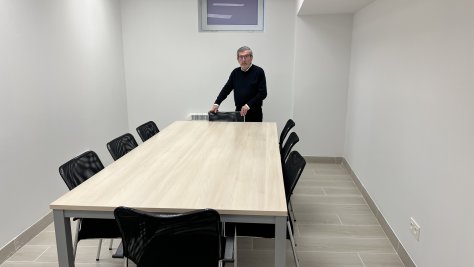 Jesús Mari Martiarena en las nuevas oficinas