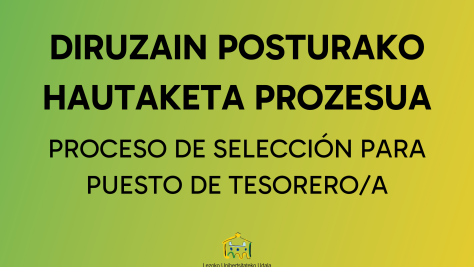 EL AYUNTAMIENTO DE LEZO ABRE EL PROCESO SELECTIVO PARA EL PUESTO DE TESORERO/A
