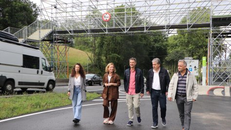 Diputación y Ayuntamiento de Lezo reafirman su compromiso para seguir dando pasos en la mejora de la seguridad en Gaintxurizketa