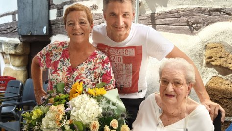 La lezoarra Mikela Eizagirre Zubiarrain ha cumplido 100 años