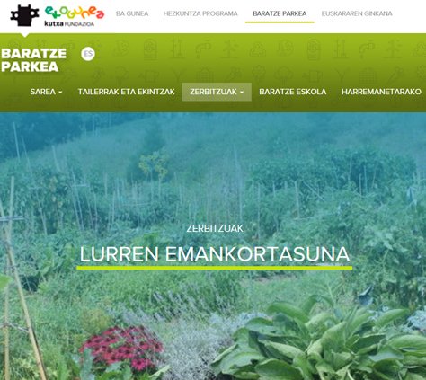 baratze parkea webgunea