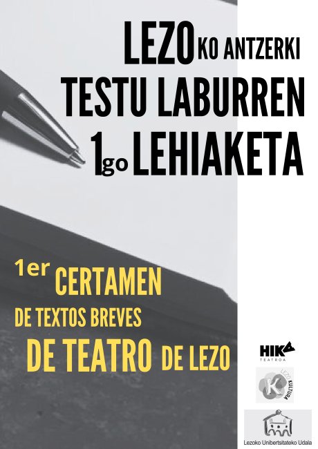 Lezoko antzerki testu laburren lehenengo lehiaketa 